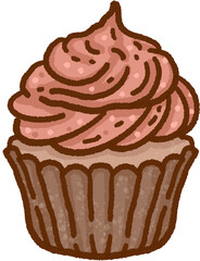 Minimal Cupcake Illustration