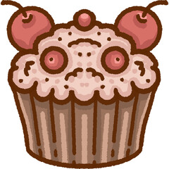 Cupcake Illustration for Bakery