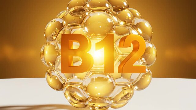 B12 vitamin molecule structure