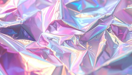 foil texture, iridescent colors reflecting light, silver and pin 