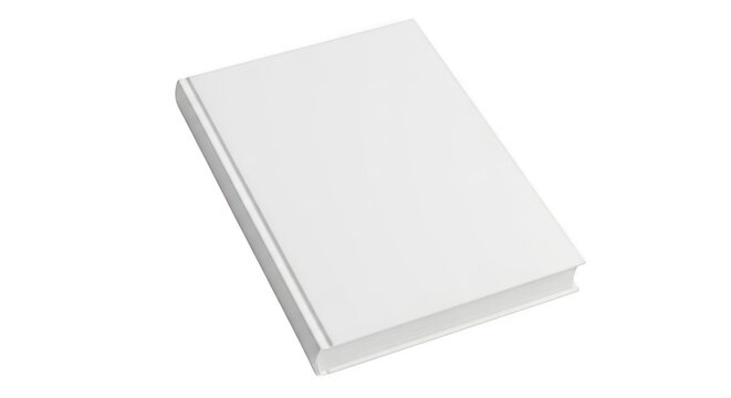 A stack of white paper sheets on a plain white surface for office or educational use isolated on transparent background