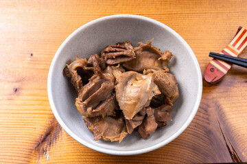 砂肝の塩こしょう炒め