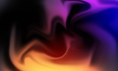 Obraz premium Abstract colorful swirl a vibrant blend of purple blue red and yellow tones