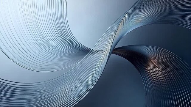 Silver Flowing Metal Abstract Background