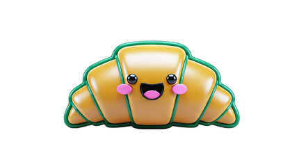 Cute Kawaii Croissant Character