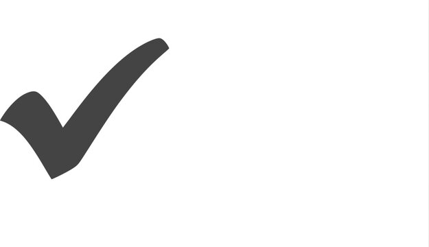 Checkmark Symbol: A simple and elegant checkmark symbol signifying confirmation, approval, or completion. It is a visual representation of affirmation and the act of validation.