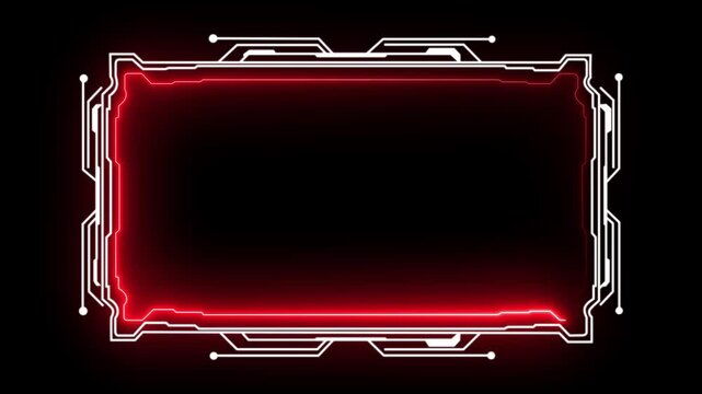 Cloud storage downloading concept with HUD display screen frames, info boxes and UI interface of future technology, modern user interface elements. 4K animation video.