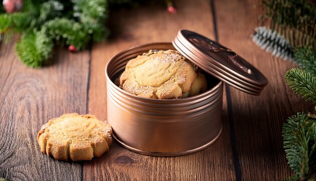 Scottish Shortbread In Rustic Tin