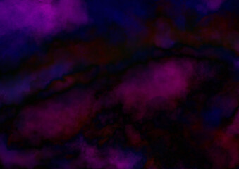 黒の背景に青と赤紫のモヤモヤする背景画像