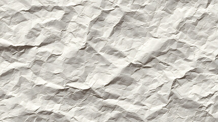 White Crumpled Paper Texture with Subtle Shadows wrinkled paper