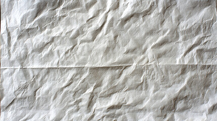 White Paper Texture With Horizontal Crease and Wrinkles