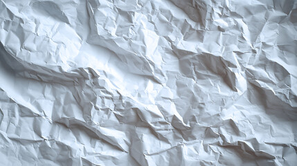 White Wrinkled Paper Surface with Soft Lighting background