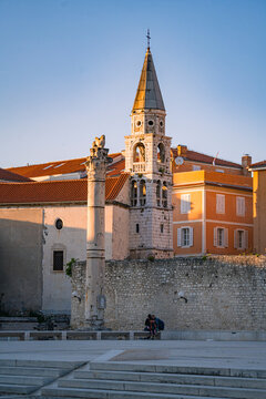 The cityscape of old town Zadar, Croatia.