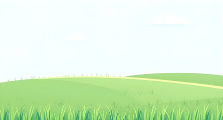 Obraz premium landscape, meadow, grassland, greenfield, field, pasture, lawn, nature, scenery, countryside, rural, outdoor, horizon, plains, farmland, sky, bluesky, clouds, cloudscape, daylight, sunshine, sunny, br