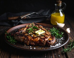 Premium T-bone Steak Cooked to Perfection