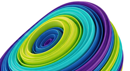 Fototapeta premium Swirling Abstract Waves of Purple, Blue, and Green