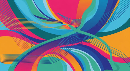 Obraz premium abstract colorful background with circles