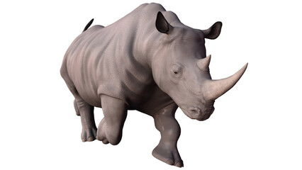 Obraz premium White Rhinoceros Walking