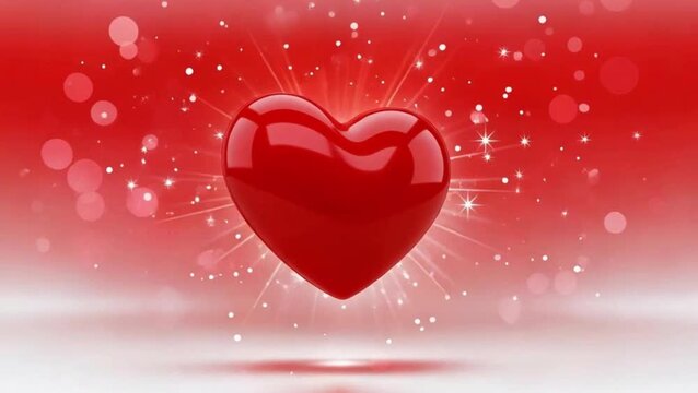 Valentine red heart background 
