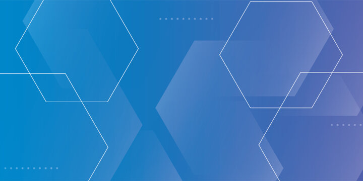 Blue and purple gradient abstract hexagonal background. Simple and trendy hexagon pattern background design. simple background. design modern.eps10.