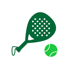 Padel sport icon design