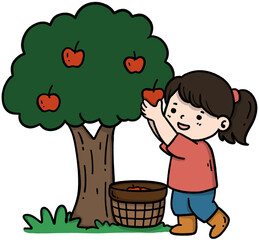 Apple Tree With Basket