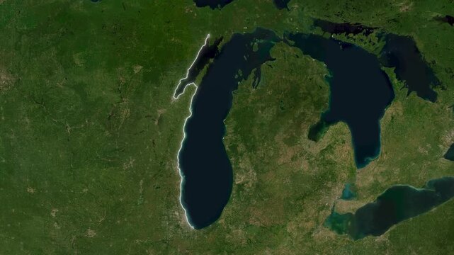 Lake Michigan Map Animation