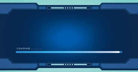 Technology Interface Loading Bar Background Template
