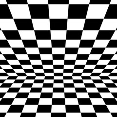 Y2k Retro Brutalism Wavy Checkered Pattern Element