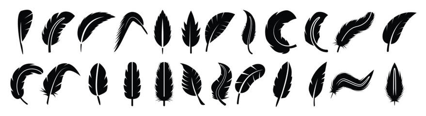 silhouette feather set  © Odb