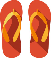 여름 슬리퍼 일러스트