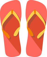 여름 슬리퍼 일러스트