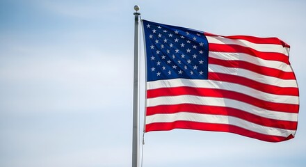 Obraz premium The flag of the united states of america