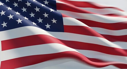Obraz premium The flag of the united states of america
