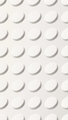 3d white geometric embossed circles abstract texture background creating clean minimalist aesthetic
