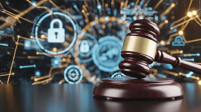 AI Law and Digital Justice Gavel