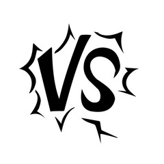 Obraz premium versus comic icon on white background