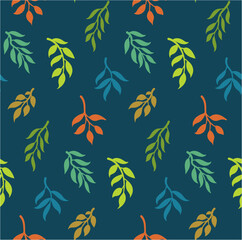 Obraz premium Flower Collection - Folia - Teal