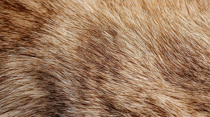 Fototapeta premium Close-up Macro Texture of Animal Fur with Brown and Tan Stripes