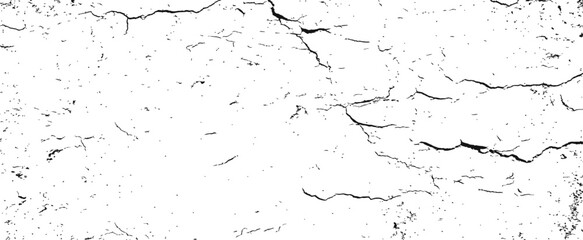 Fototapeta premium Black Grunge Cracked Texture Vector Overlay Distressed Surface Background