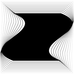 Square frame emblem blend line gradient for banner, badges, flyer