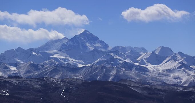 Mount Everest landscape in tibet, China