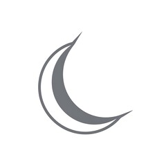 Obraz premium Crescent Moon Symbol Graphic Design Element.