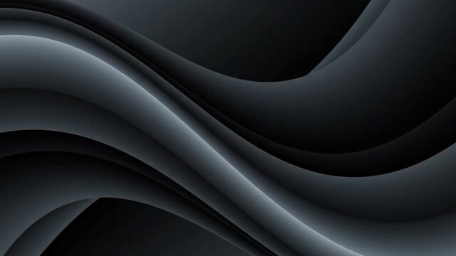 Abstract dark gradient with curved shapes creates a smooth, flowing composition