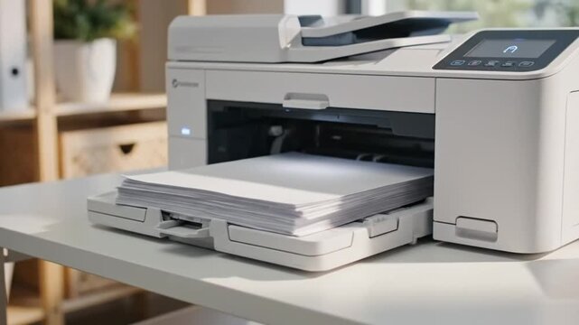 Printer scanning documents in small office
