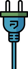 Modern Electrical Power Plug Icon for Energy Connection