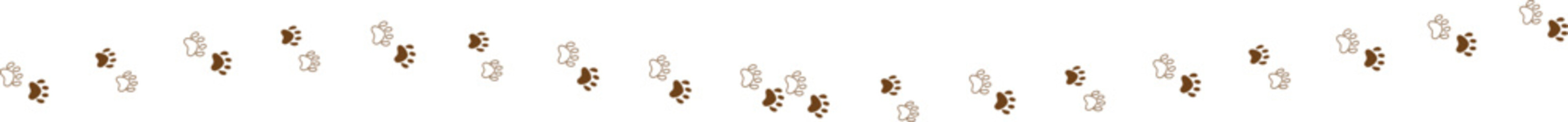 pawprint doodle line pet