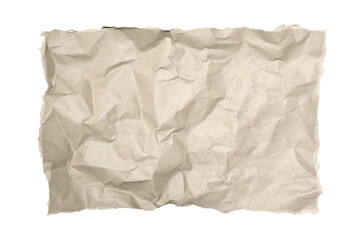 Obraz premium crumpled brown paper texture