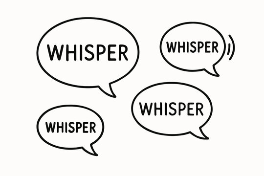 Whisper Bubbles - A Visual Representation of Quiet Communication.
