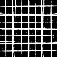 Abstract Black and White Grunge Grid Pattern Texture Background
